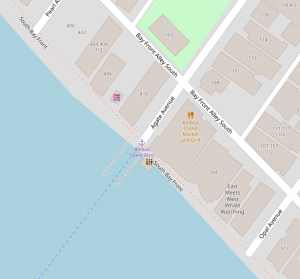Map Of Balboa Island Ferry Landing 300x279 